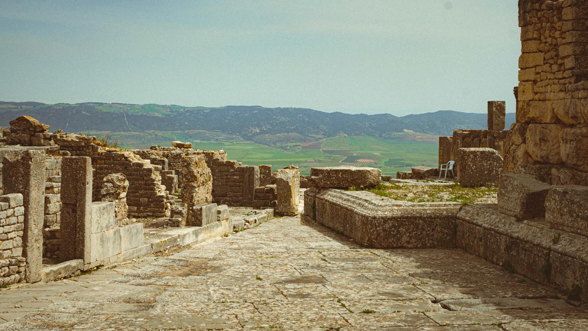 Explore the ancient ruins in Béja Governorate, Tunisia, showcasing stunning landscapes and historical architecture.
