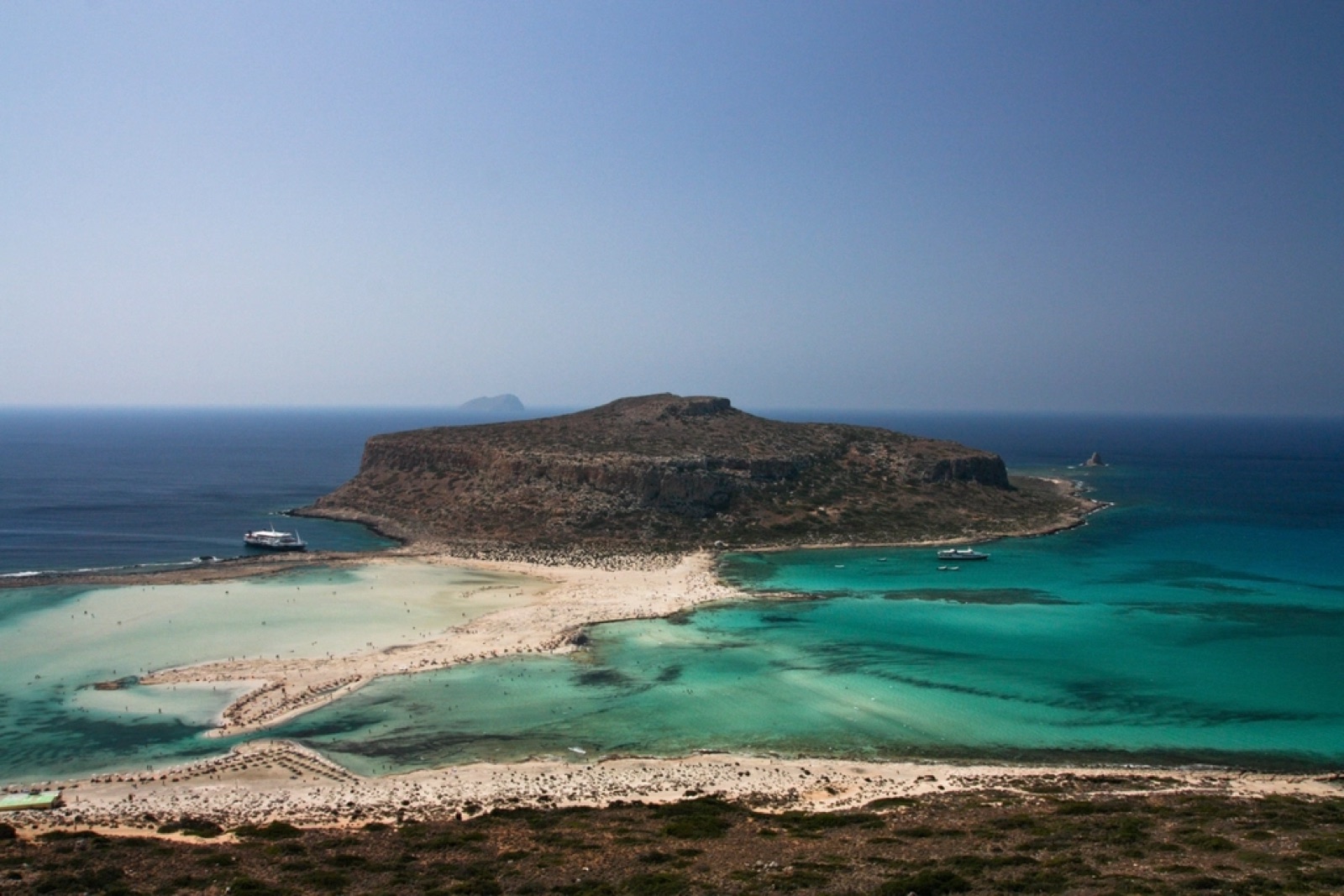 Een beschutte baai aan de noordkust van Kreta
