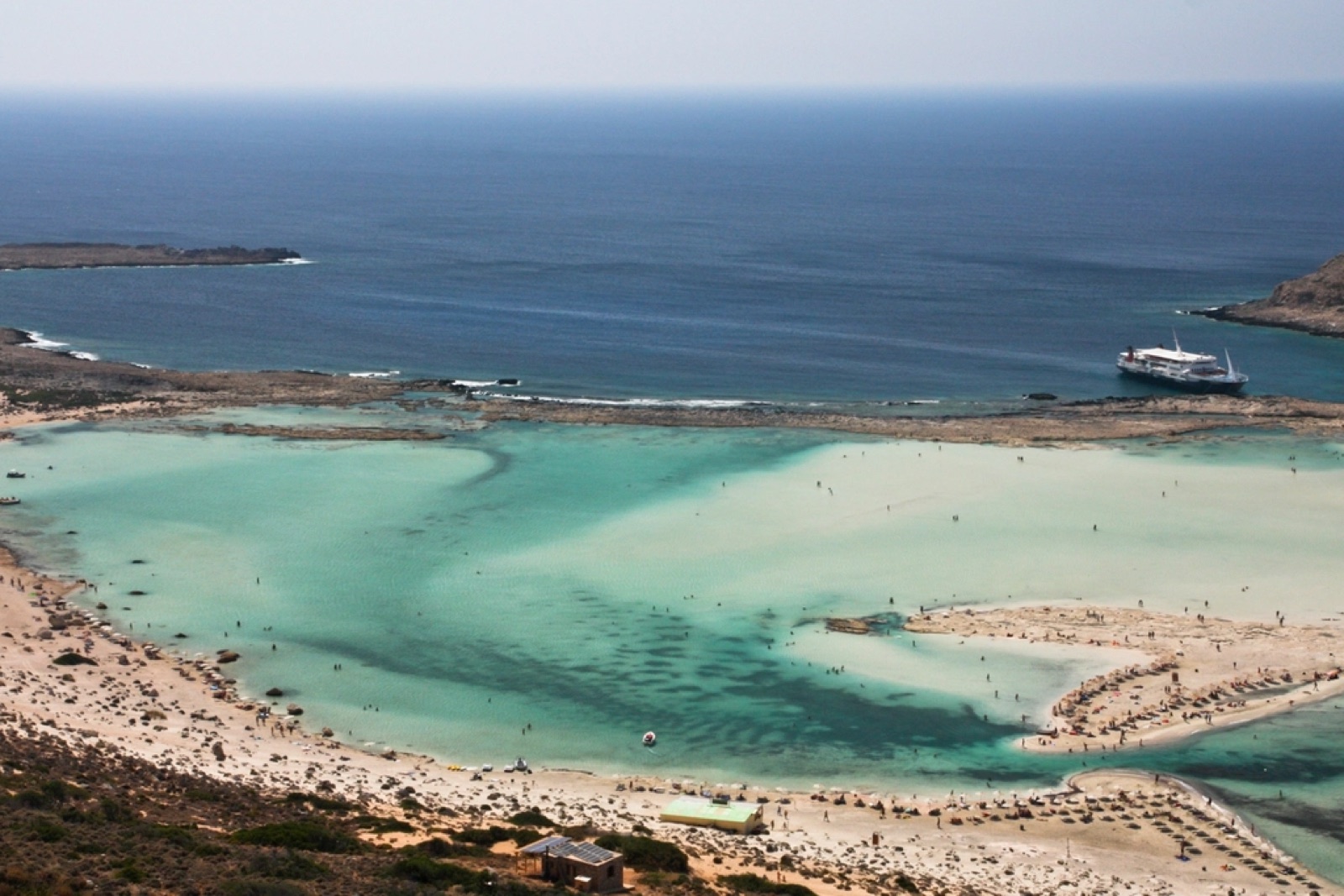 De noordkust van Kreta bij Georgioupolis