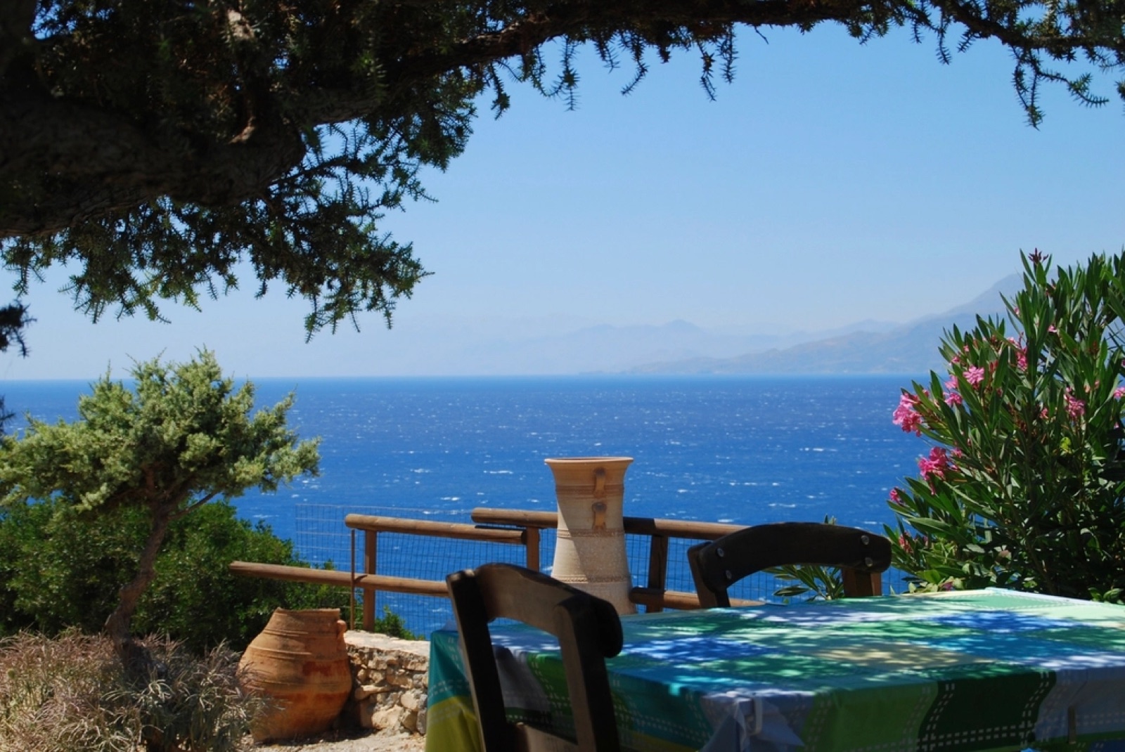 Een bergweg op Kreta