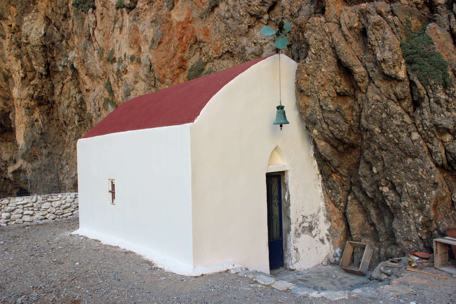Zandstrand aan de noordkust van Kreta
